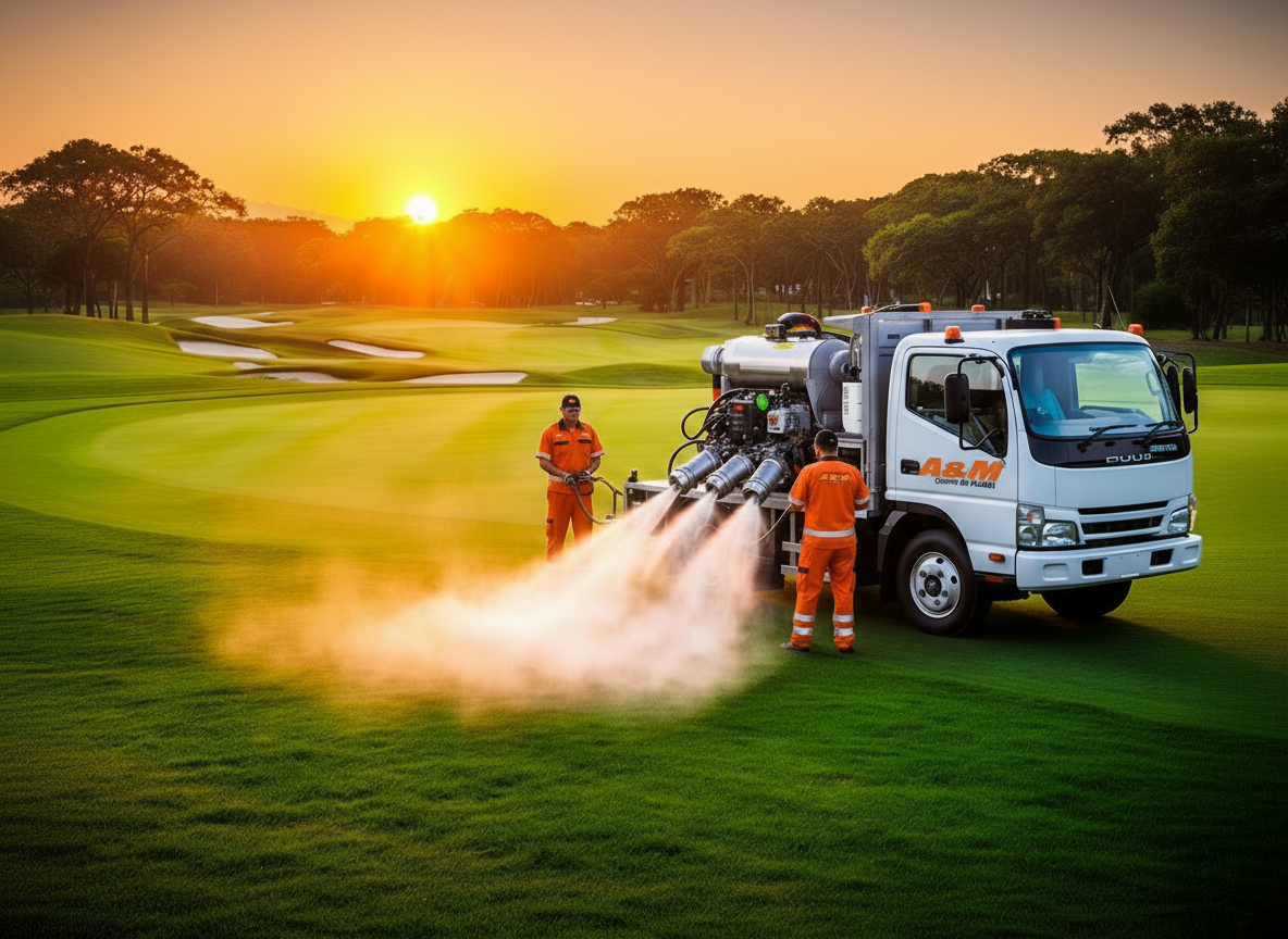 Fumigación de mosquitos en espacios verdes